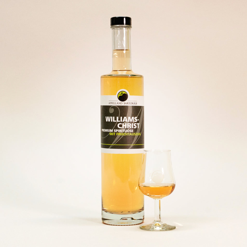 Premium Spirituose Williams-Christ mit Fruchtauszug